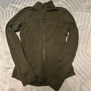 Olive green Lululemon define jacket
